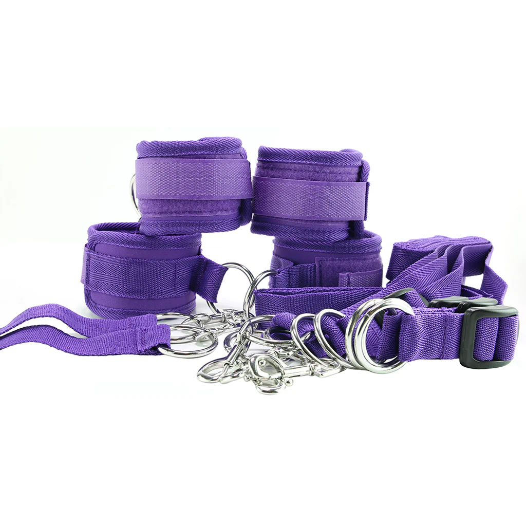7 Piece Bed Spreader Restraint System in Purple - Image 4
