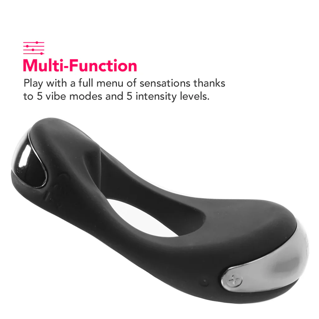 Atom Plus Vibrating Silicone Cock Ring - Image 4