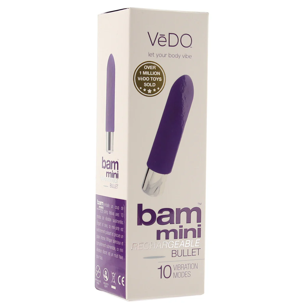 Bam Mini Rechargeable Bullet Vibe in In To You Indigo - Image 6