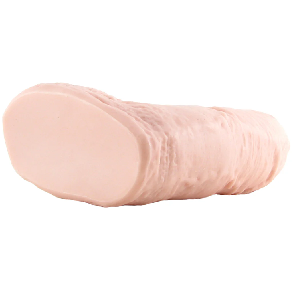 Basix 10 Inch Fat Boy Dildo in Light - Image 5