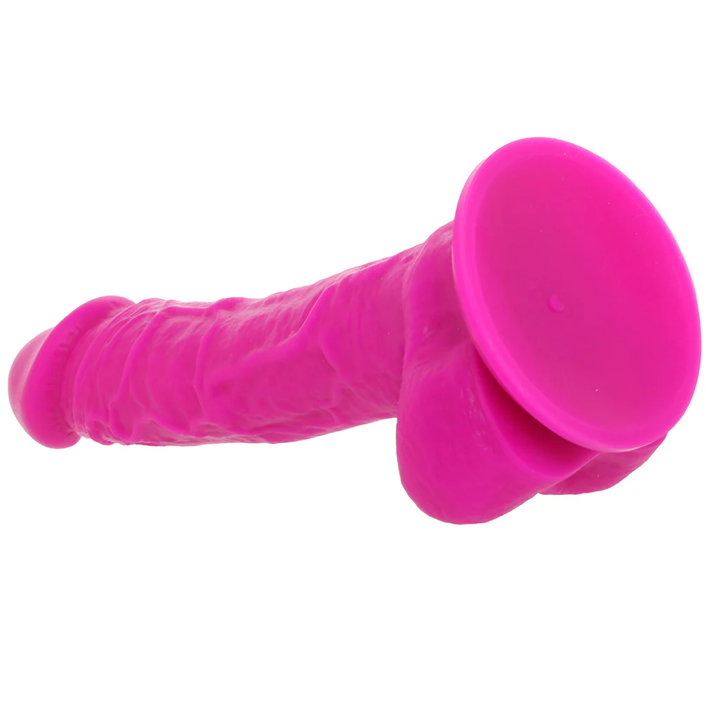 Colours 8 Inch Dual Density Silicone Dildo in Purple - Image 5
