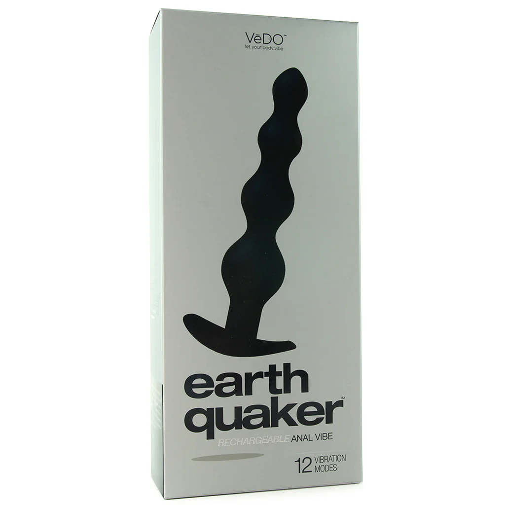 Earth Quaker Rechargeable Anal Vibe in Black - Image 6