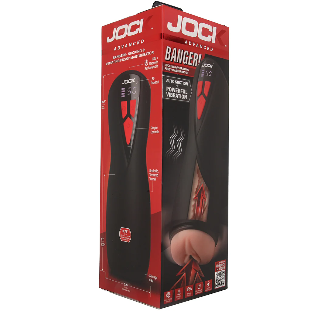 Jock Banger Sucking & Vibrating Pussy Masturbator - Image 9