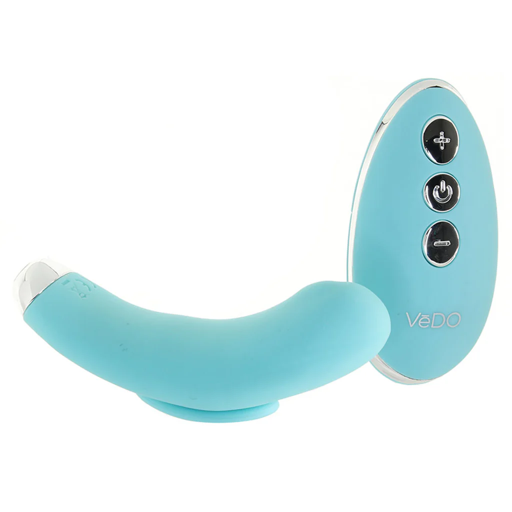 Niki Rechargeable Magnetic Panty Vibe in Turquoise - Image 5