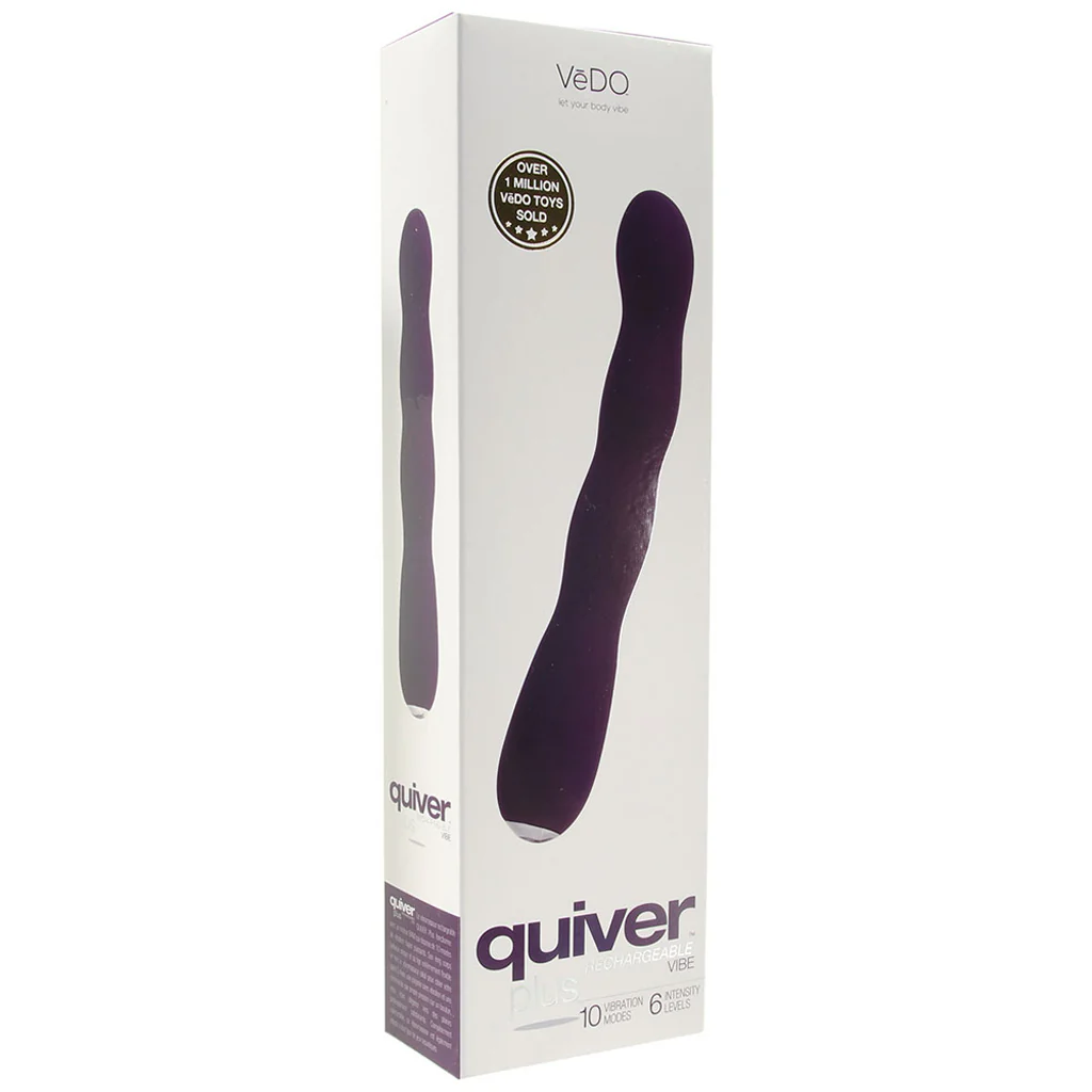 Quiver Plus Rechargeable Vibe in Deep Purple - Image 6