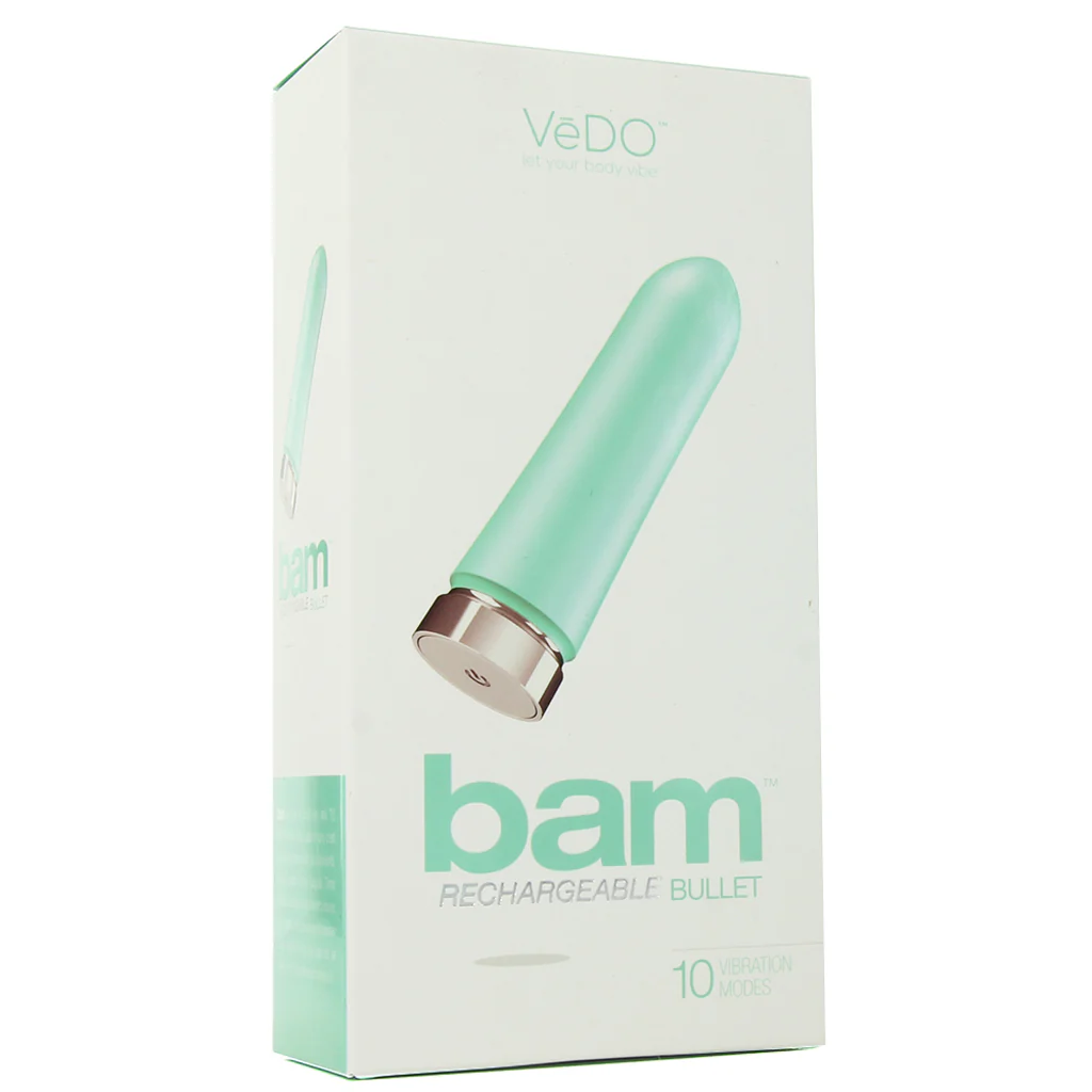 Bam Rechargeable 10X Bullet Vibe in Tease Me Turquoise - Image 6