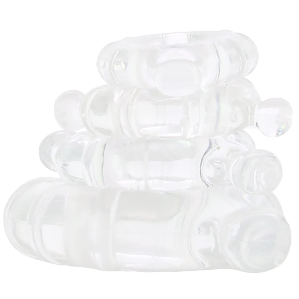 Renegade Vitality Cock Ring 4 Pack in Clear - Image 4