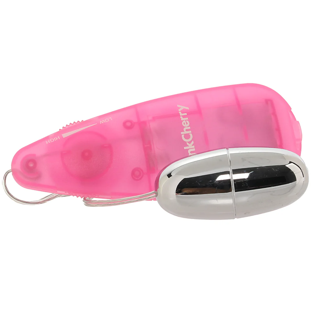 PinkCherry Slim Teardrop Bullet Vibrator in Pink - Image 3