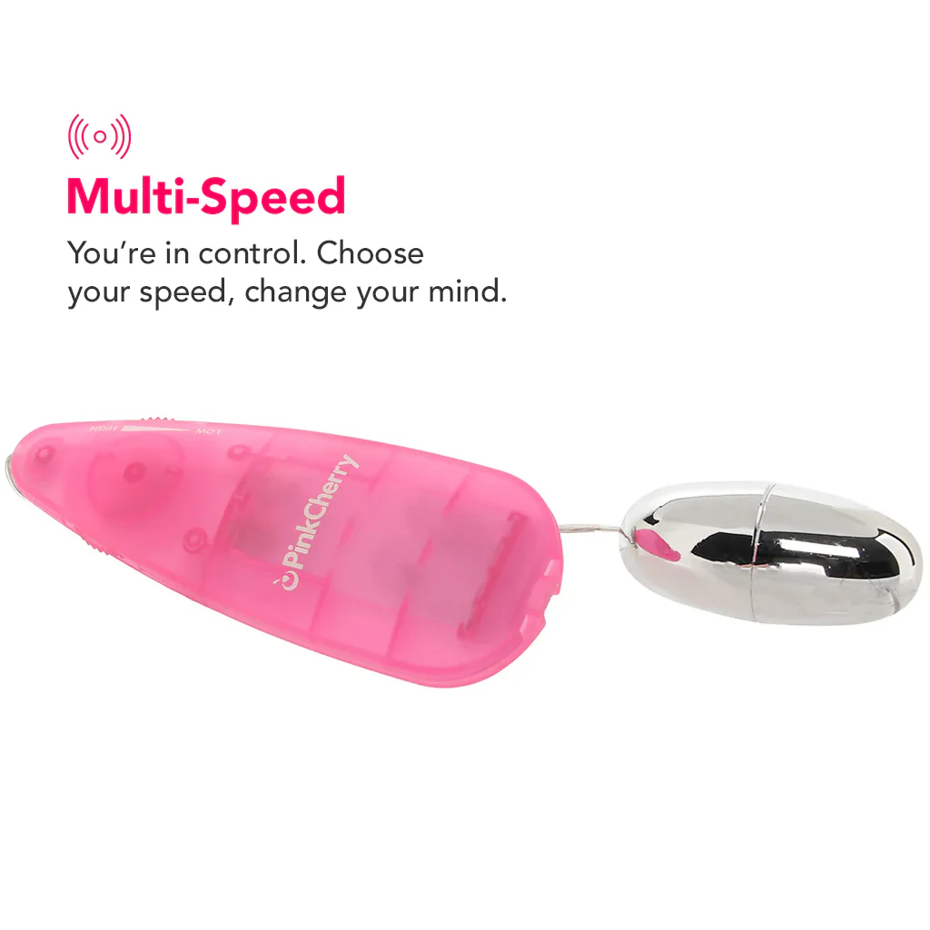 PinkCherry Slim Teardrop Bullet Vibrator in Pink - Image 5