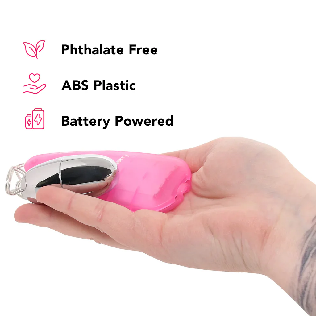 PinkCherry Slim Teardrop Bullet Vibrator in Pink - Image 6