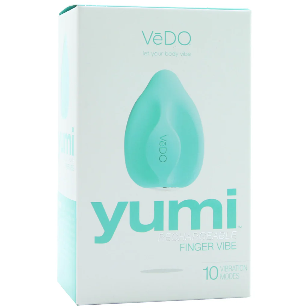 Yumi Rechargeable Finger Vibe in Tease Me Turquoise - Image 6